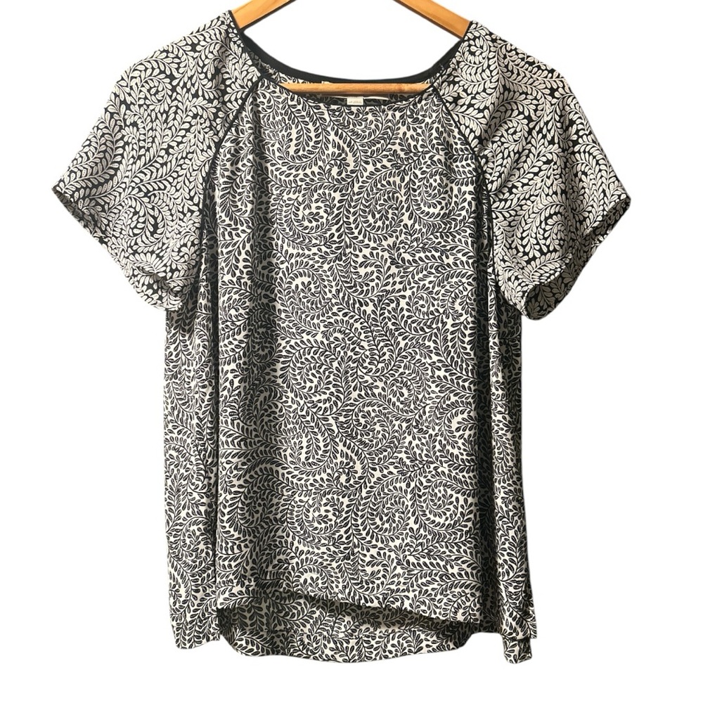 LOFT Leaf Print Blouse